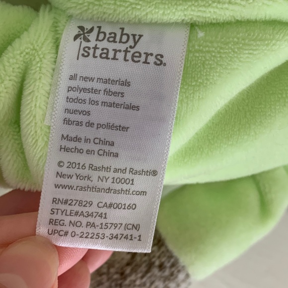 Sock Monkey Plush Rattle “Happy Easter" - Picture 8 of 8